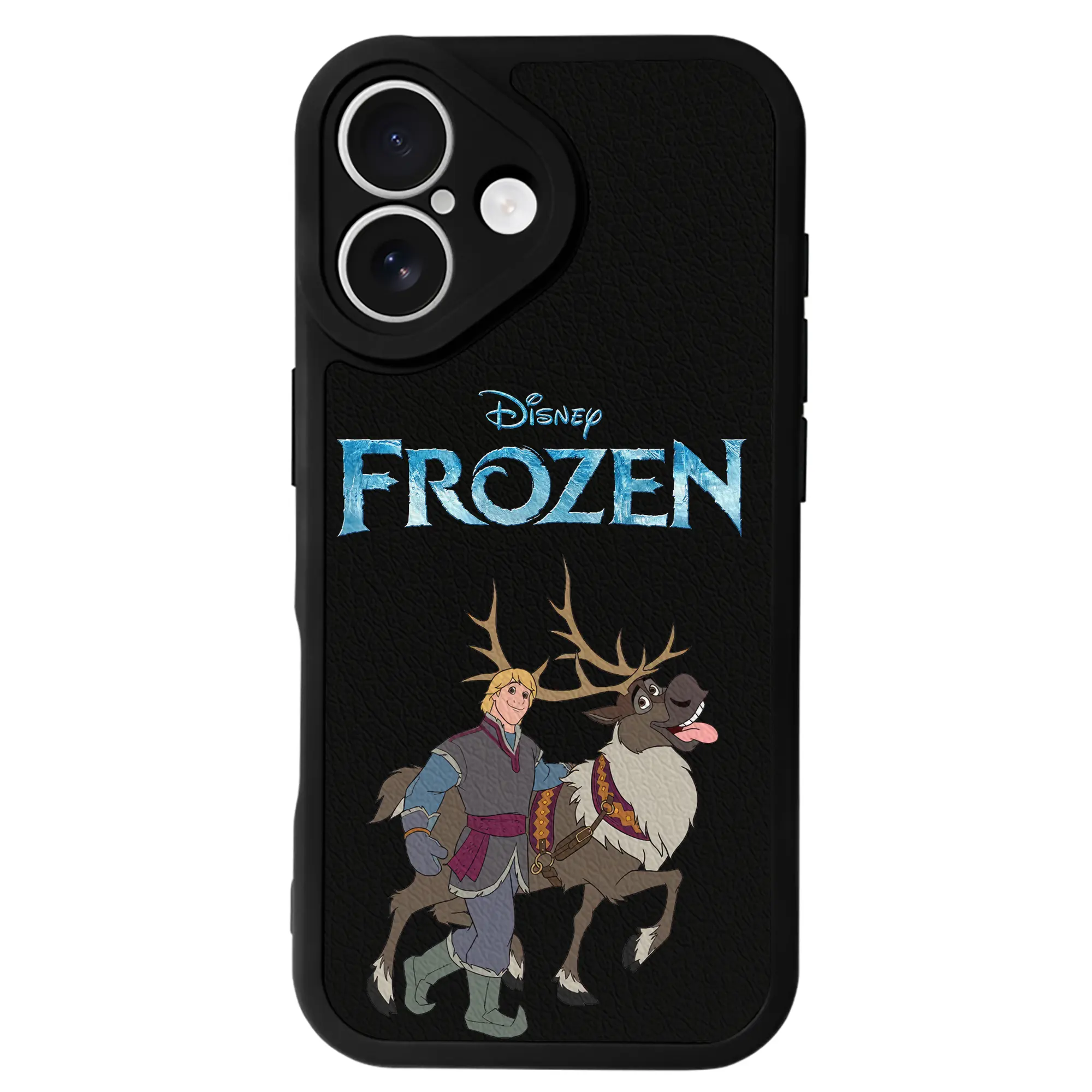 アナと雪の女王(Frozen) グッズ クリストフ(Kristoff) - IPhone 16シリーズ対応 ・ シリコンスマホケース ・ レザー調 ・ 高精度フィット ・ 耐衝撃 ・ ワイヤレス充電対応 ・ 精密カット